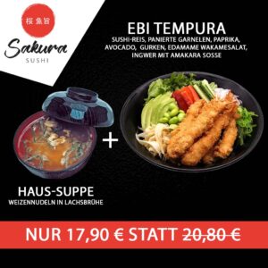 Ebi Tempura Bowl & Haussuppe